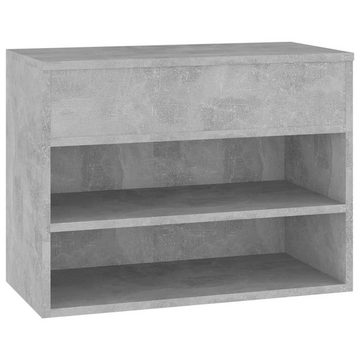 furnicato Schuhschrank Schuhbank Betongrau 60x30x45 cm Holzwerkstoff