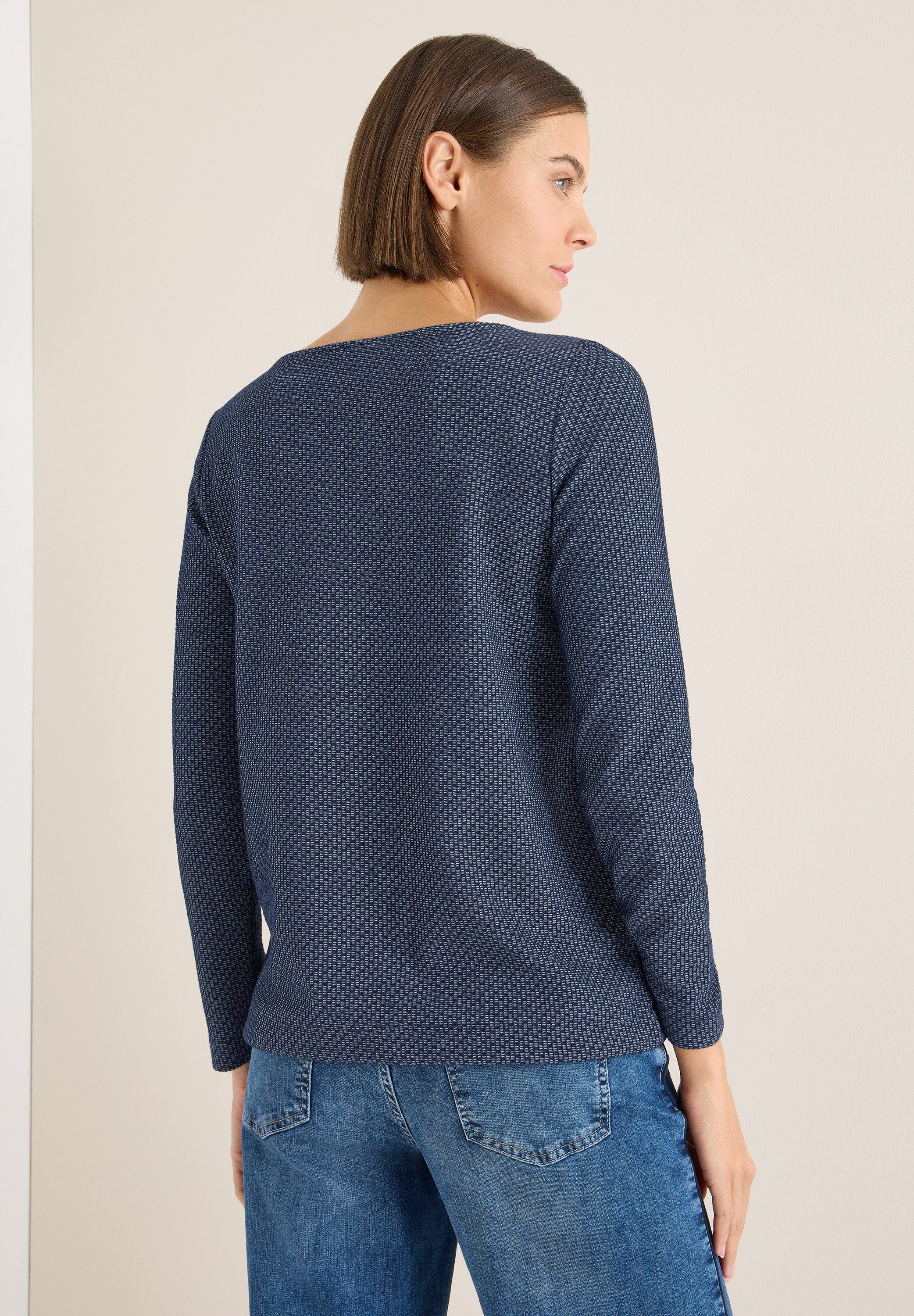 CECIL Langarmshirt mit U-Boot-Ausschnitt günstig online kaufen