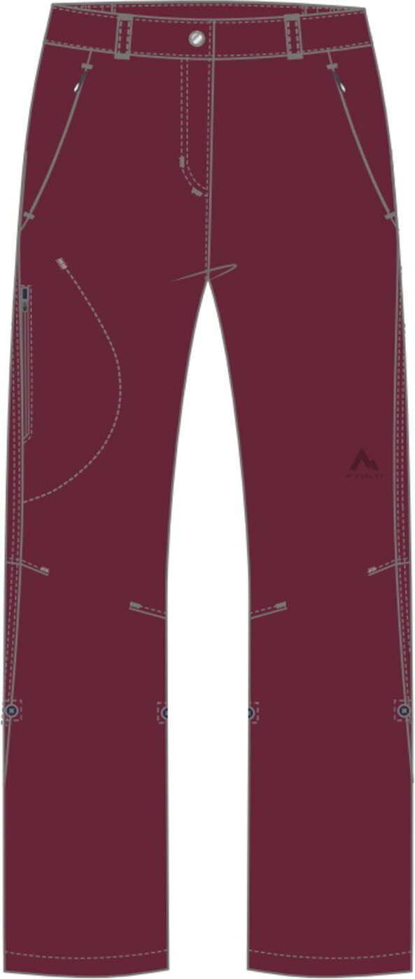 Madok WINE RED Da.-Hose Trekkinghose McKINLEY wms sht