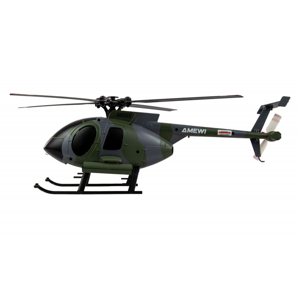 Amewi RC-Helikopter Hughes MD500 Helikopter Militär 4-Kanal 6G RTF - Hubschrauber - grau