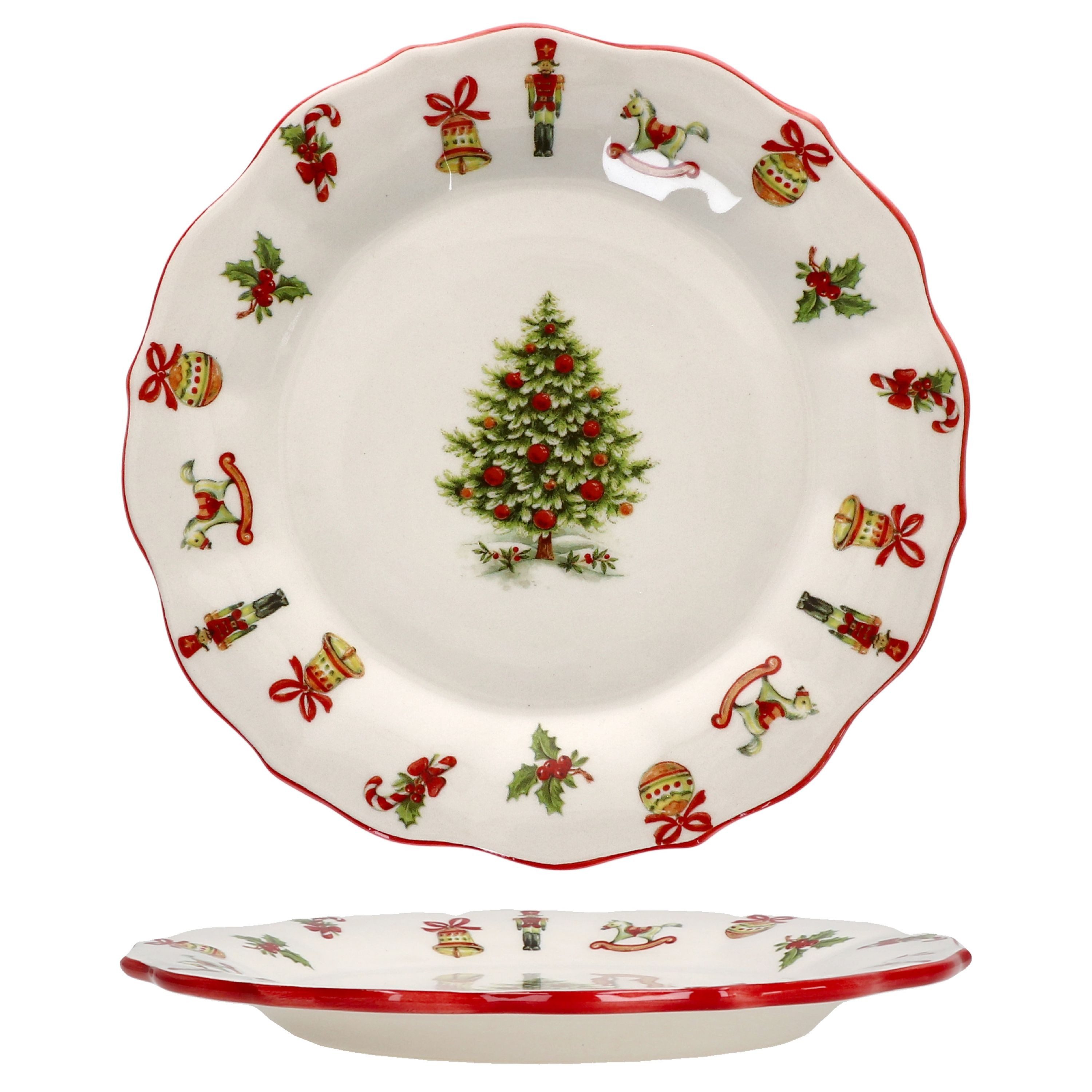 MamboCat Frühstücksteller Maestro Natale Kuchenteller Dessert-Teller Frühstück Weihnachten