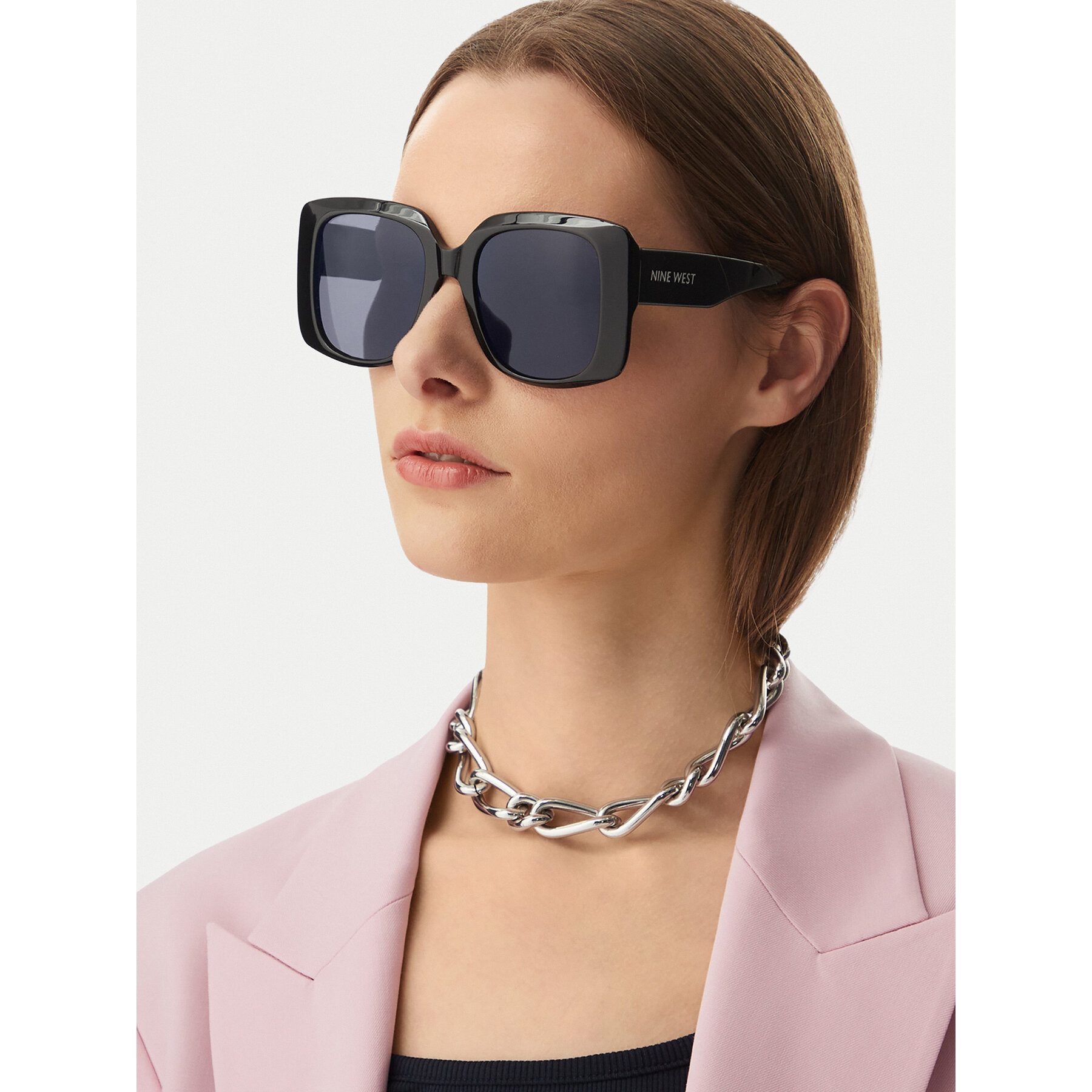 Nine West Sonnenbrille Nine West Damen-Sonnenbrille Schwarz