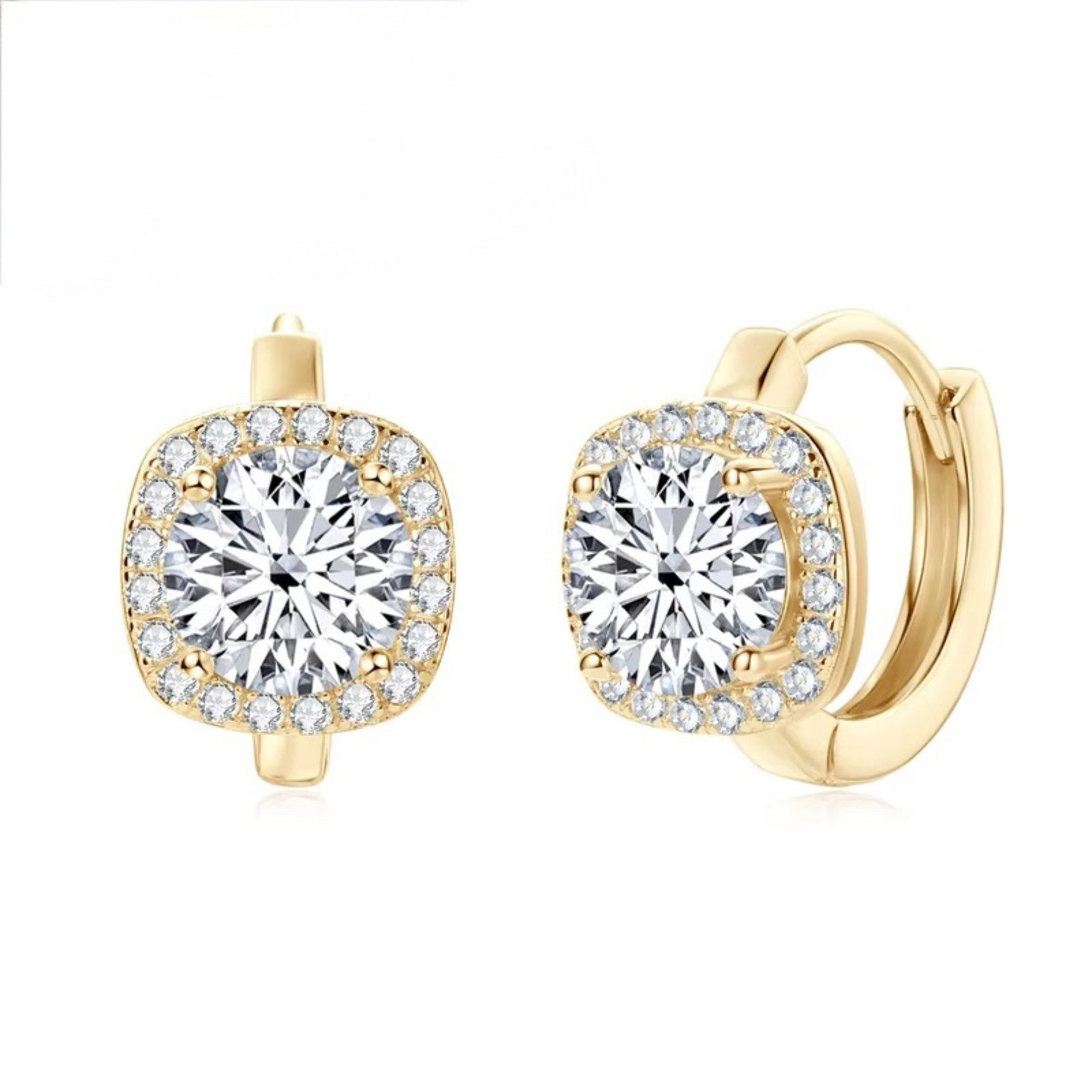 ROUGEMONT Creolen-Set Funkelnde Moissanit Creolen Ohrringe 925 Sterling Sil günstig online kaufen