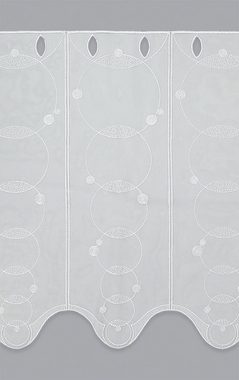 Scheibengardine Seifenblasen, Plauener Spitze®, (1 St), transparent, HxB 30x48cm