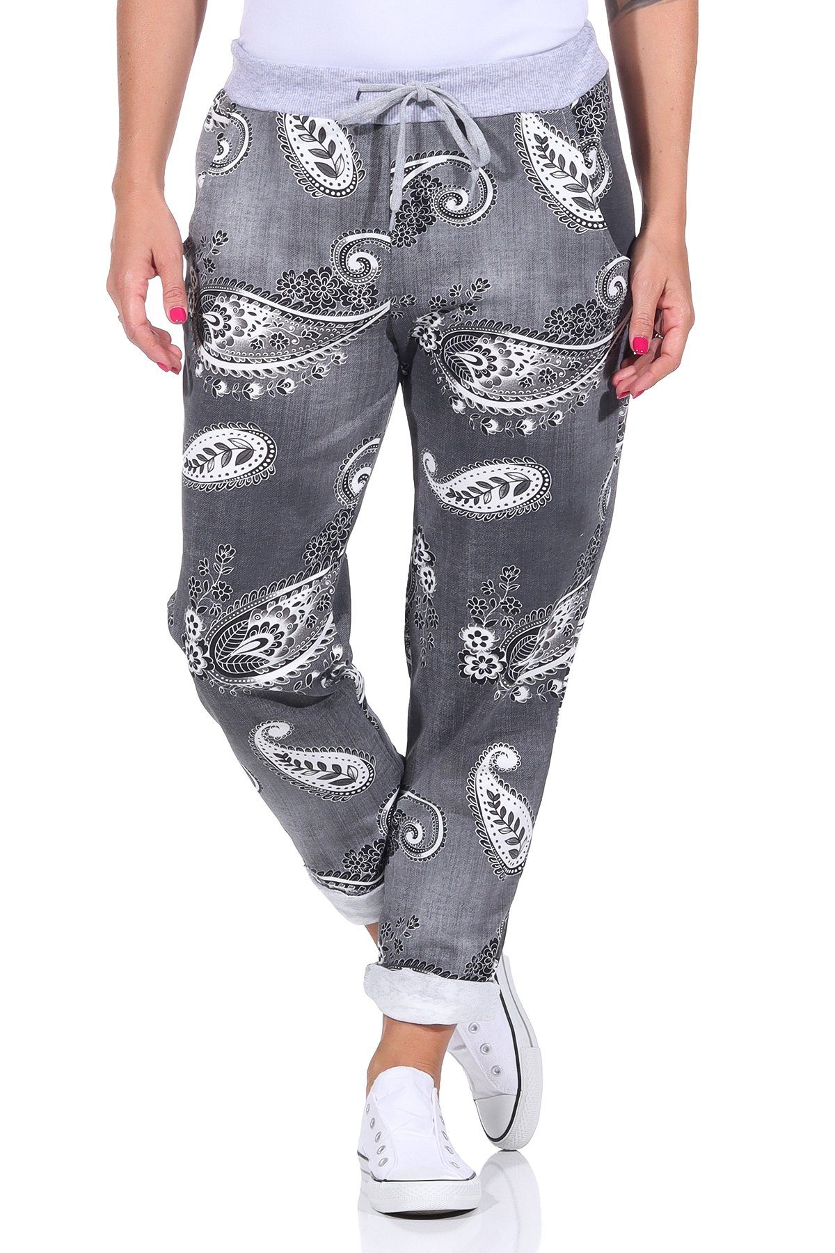 CLEO STYLE Jogginghose Jogginghose 91 Schwarz günstig online kaufen