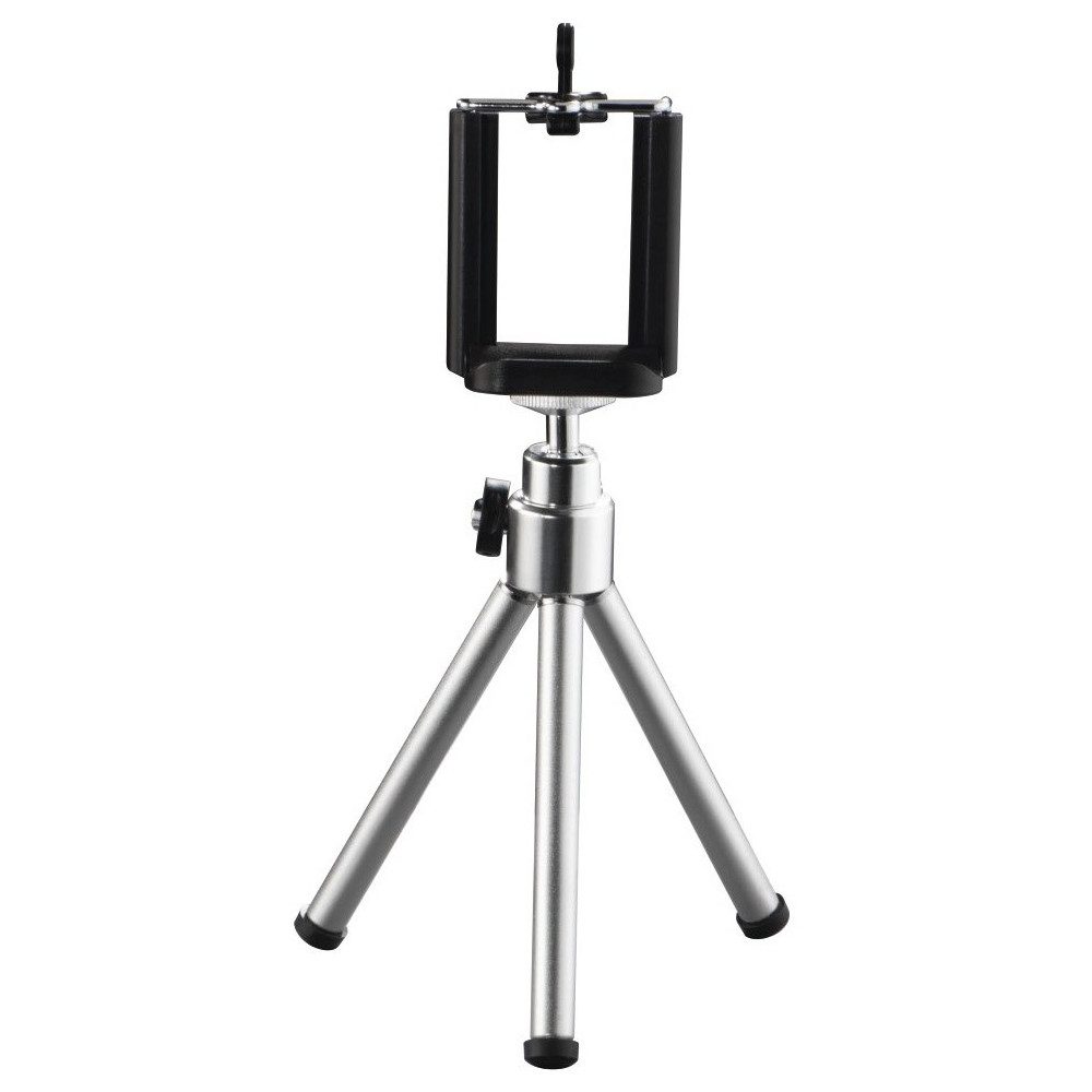 Hama Smartphone-Halterung 00004637 smartphonehalterung 8,2 cm stativ schwarz, (bis 8.2 Zoll, Ideal für Selfies und Videos, Ideal für Selfies und Videos)