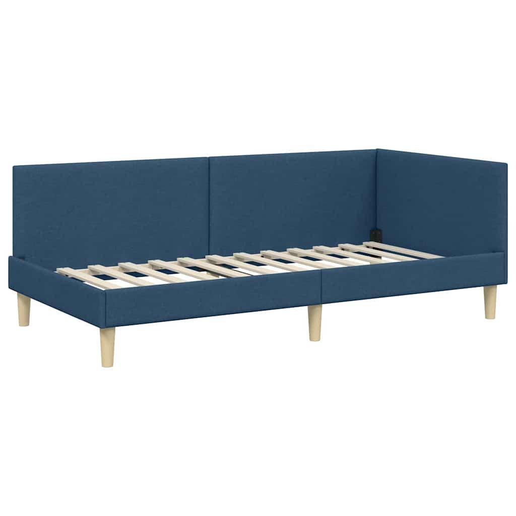 vidaXL Bett Eckbettgestell Blau 80 x günstig online kaufen