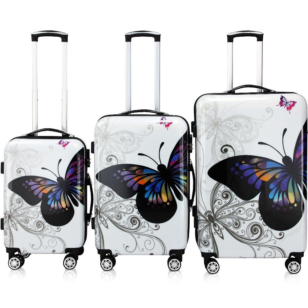 Deuba Trolleyset, Reisekoffer Trolley Koffer ABS günstig online kaufen
