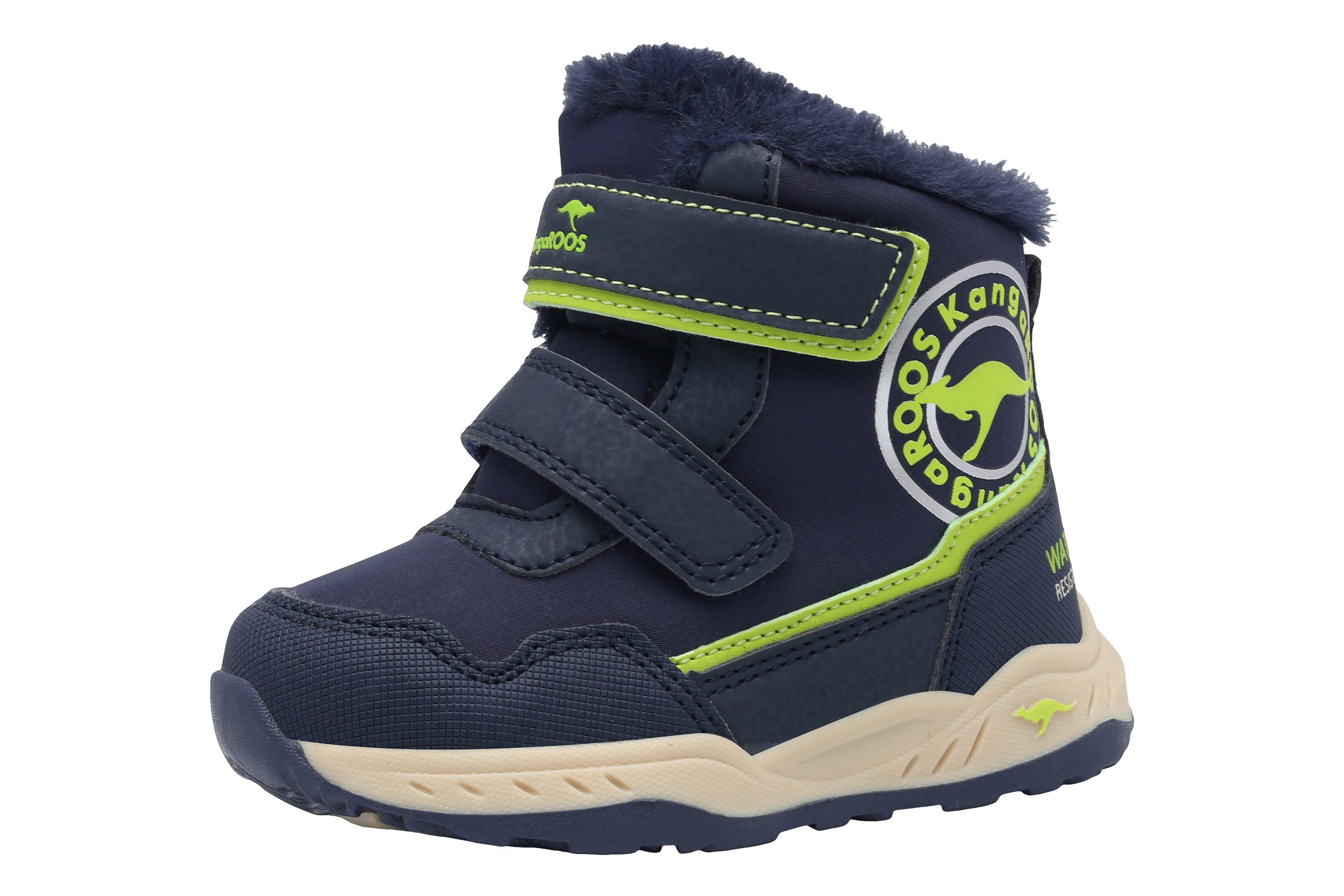 KangaROOS K-FRI Arvik Mid V Sneaker (für Kinder) Wasserabweisend, Warmfutter,Winterschuhe, Schnürboots, Sneakerboots
