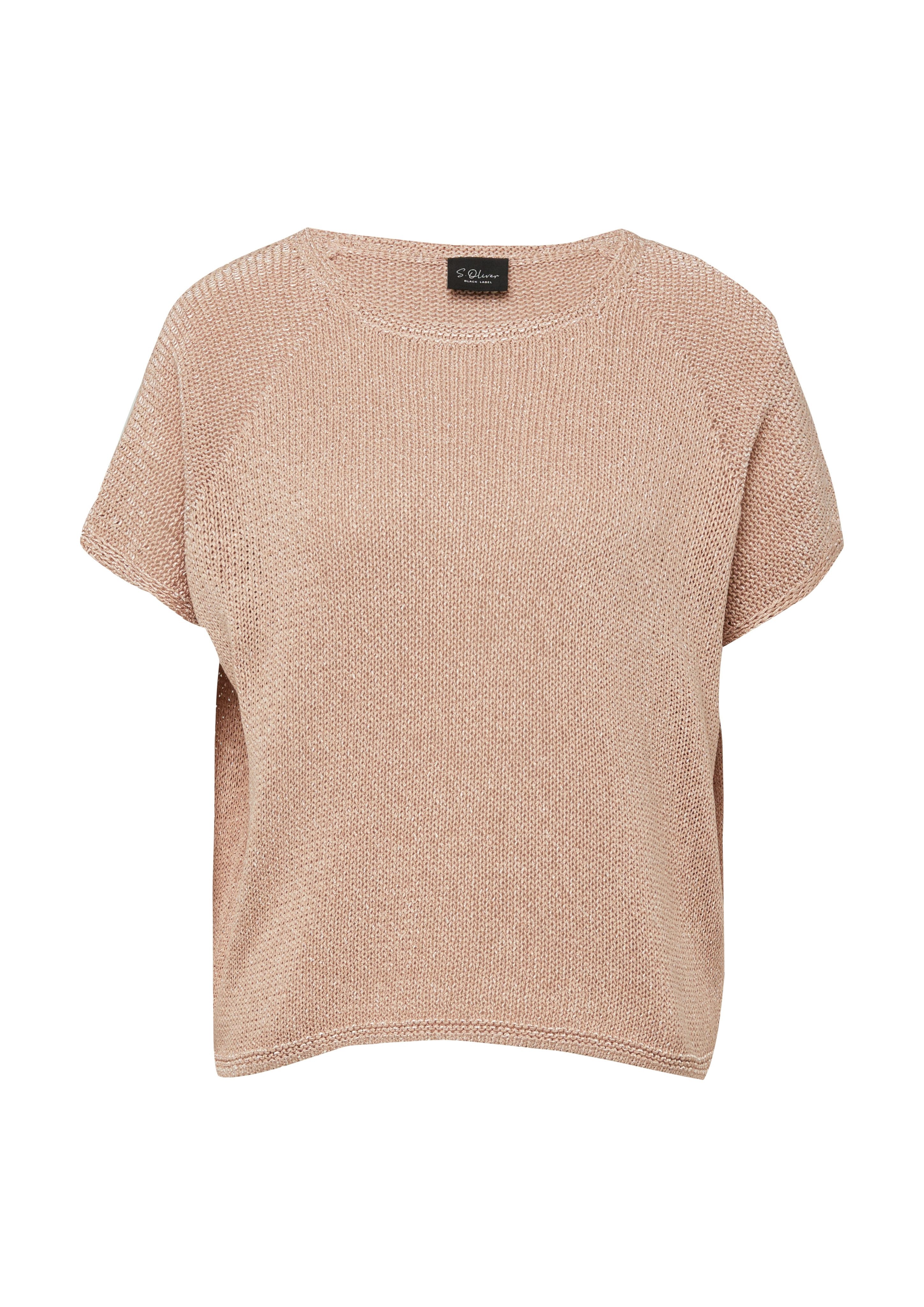 s.Oliver BLACK LABEL Strickpullover Halbarm mit Rundhals günstig online kaufen