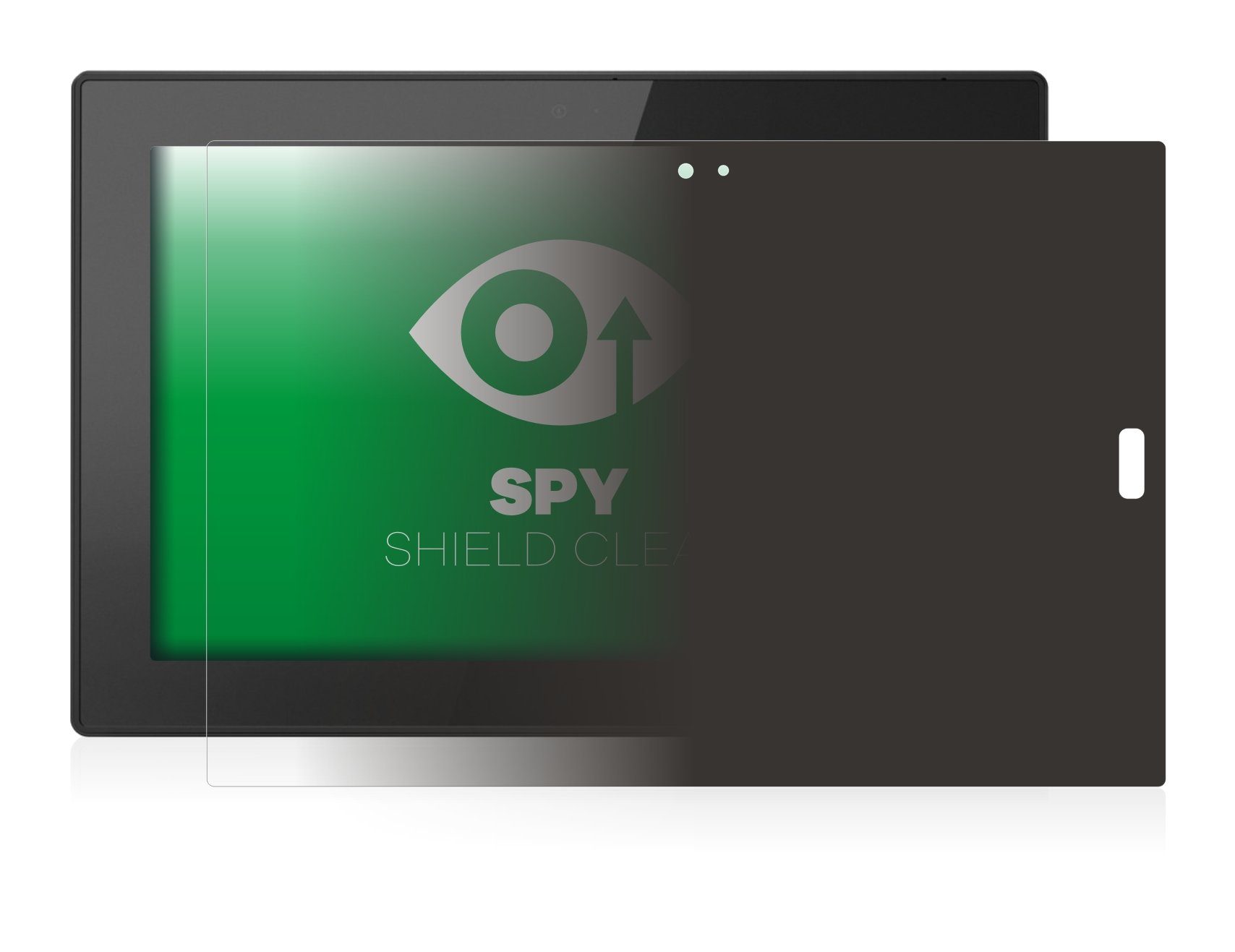 upscreen Blickschutzfolie für Lenovo Tablet 10 (10.1), Displayschutzfolie,  Blaulichtfilter Privacy Folie Schutzfolie Sichtschutz klar Anti-Spy