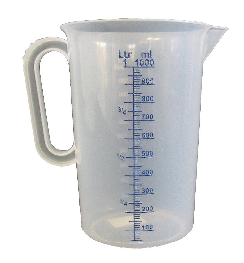 hünersdorff Messbecher Meßbecher PP weiß,grad.