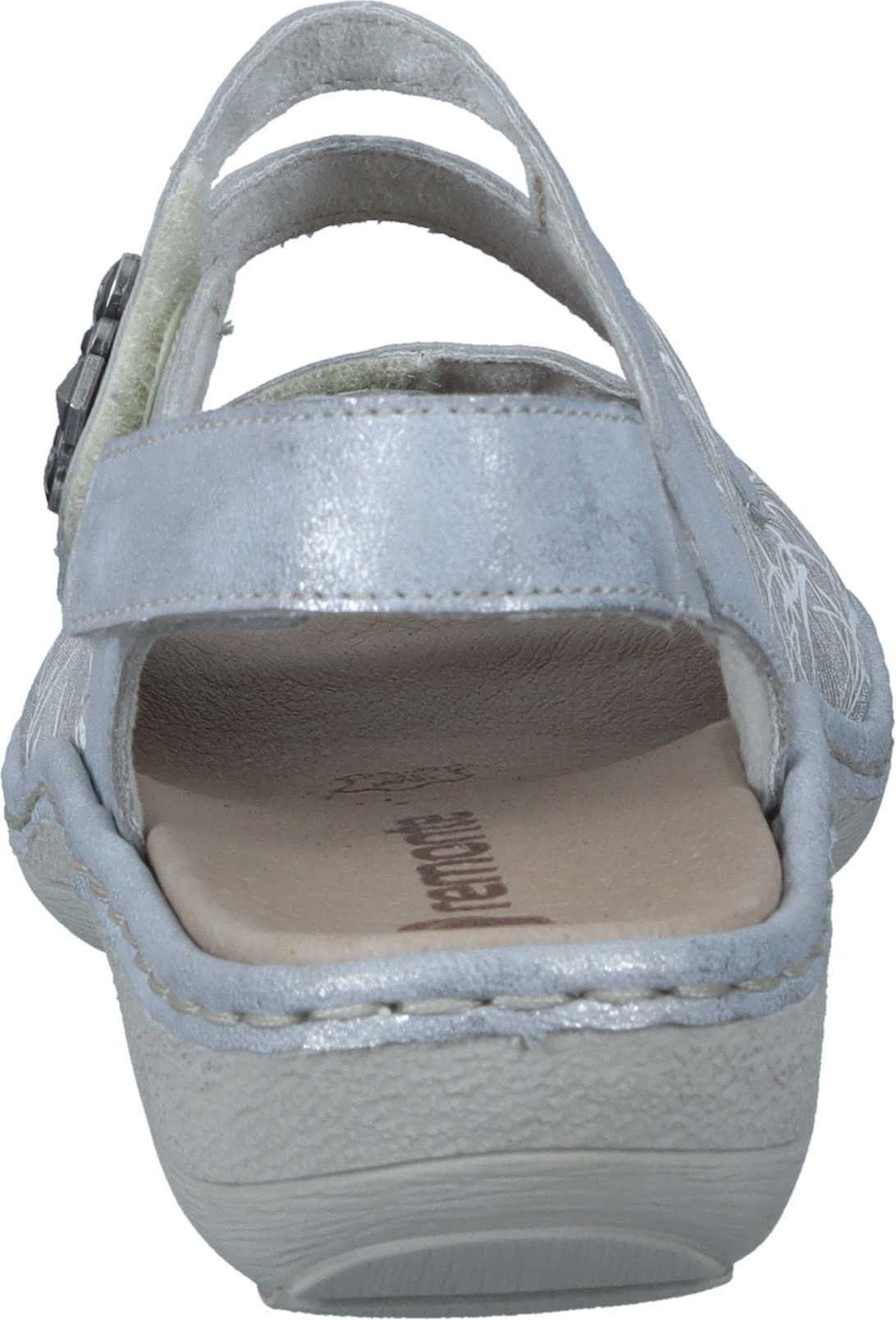 aus silber Sandalette Remonte Stretch Material Sandaletten