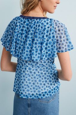 Next T-Shirt Mesh-Bluse mit Flatterärmeln (1-tlg)
