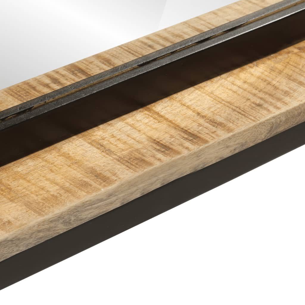 furnicato Wandspiegel Spiegel mit Ablage 80x8x55 cm Glas und Massivholz