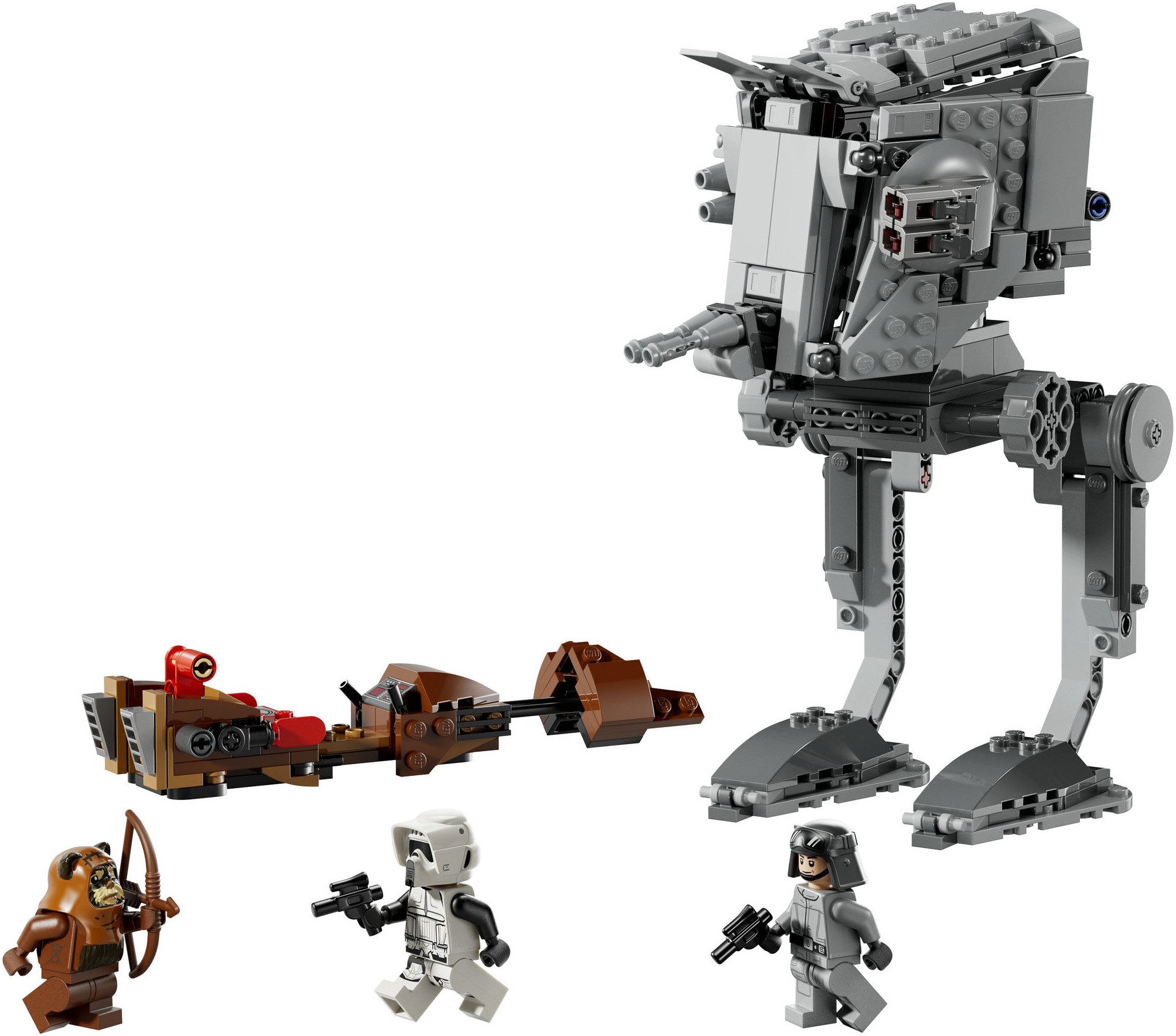 LEGO® SMART Play: AT-ST Angriff auf Endor (75424), LEGO Star Wars ™ Konstruktionsspielsteine, (347 St), Mit SMART Brick kombatibel (nicht im Lieferumfang enthalten)
