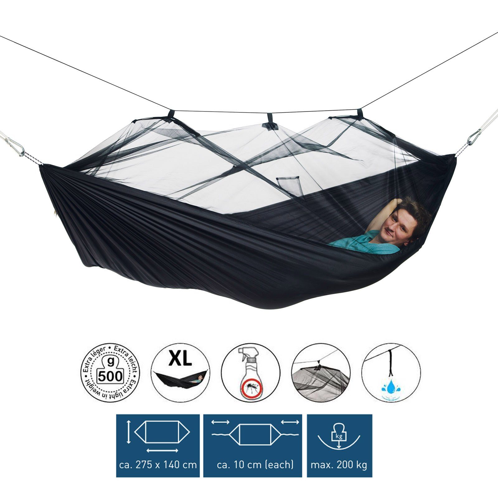 Amazonas Hängematte Moskito Traveller Extreme Hängematte, günstig online kaufen