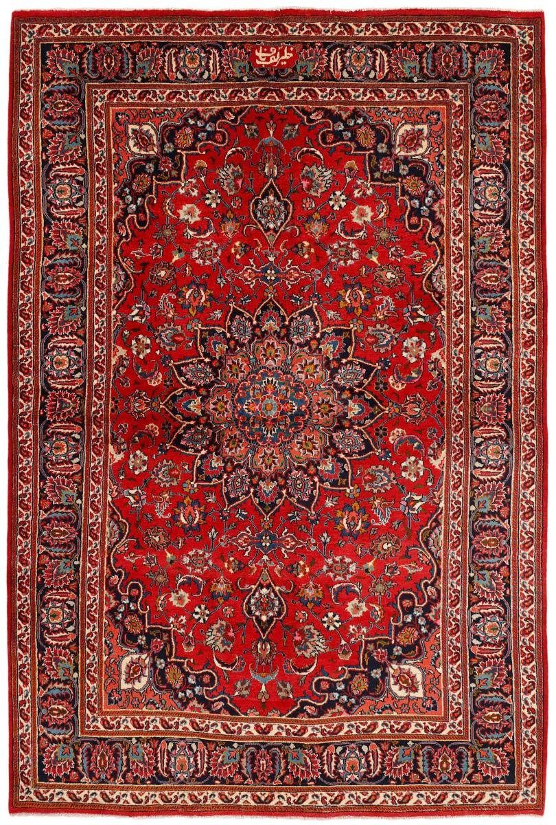 Orientteppich Mashhad 199x299 Handgeknüpfter Orientteppich / Perserteppich, Nain Trading, rechteckig, Höhe: 12 mm