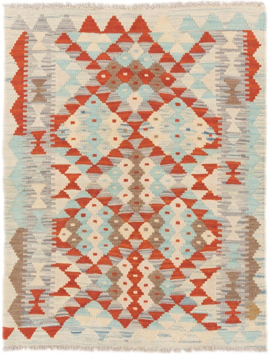 Orientteppich Kelim Afghan 83x107 Handgewebter Orientteppich, rechteckig, Trading, 3 Höhe: Nain mm