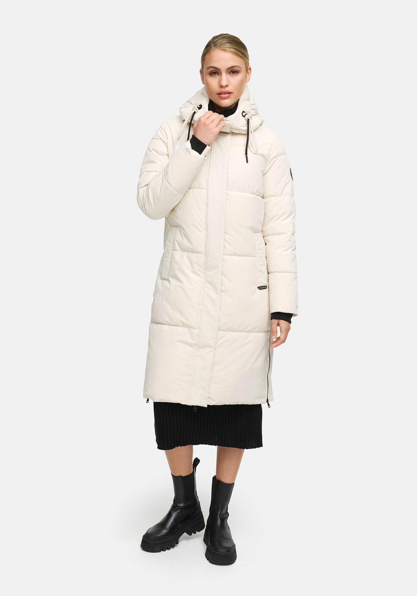 Marikoo Winterjacke Michikoo Extra langer Schnitt mit seitlichen Gehschlitzen – Bild 3 von 5