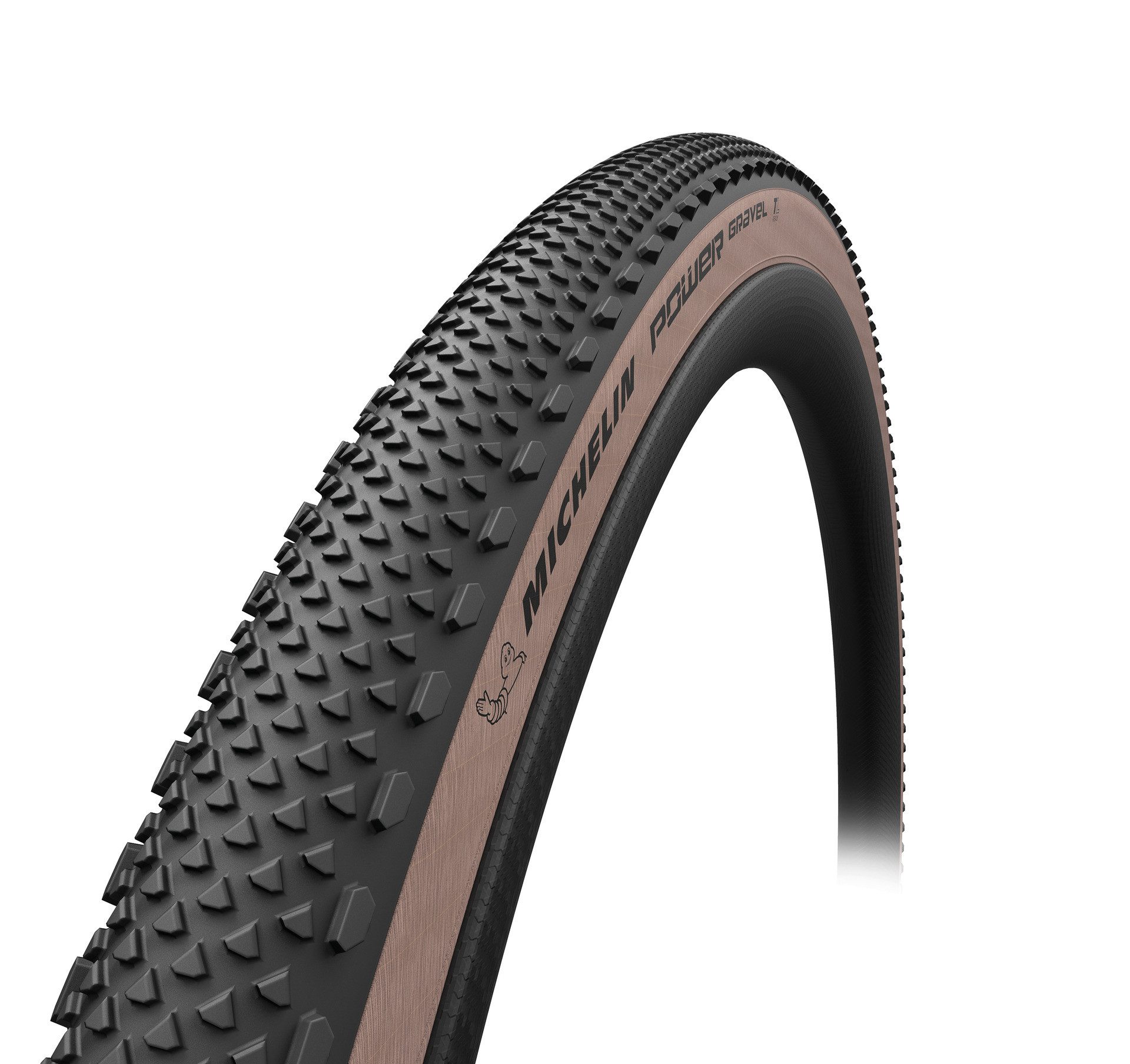 Michelin Fahrradreifen, Gravel-Fahrradreifen Power Gravel 2er-Set braun, 28"700x57C 57-622
