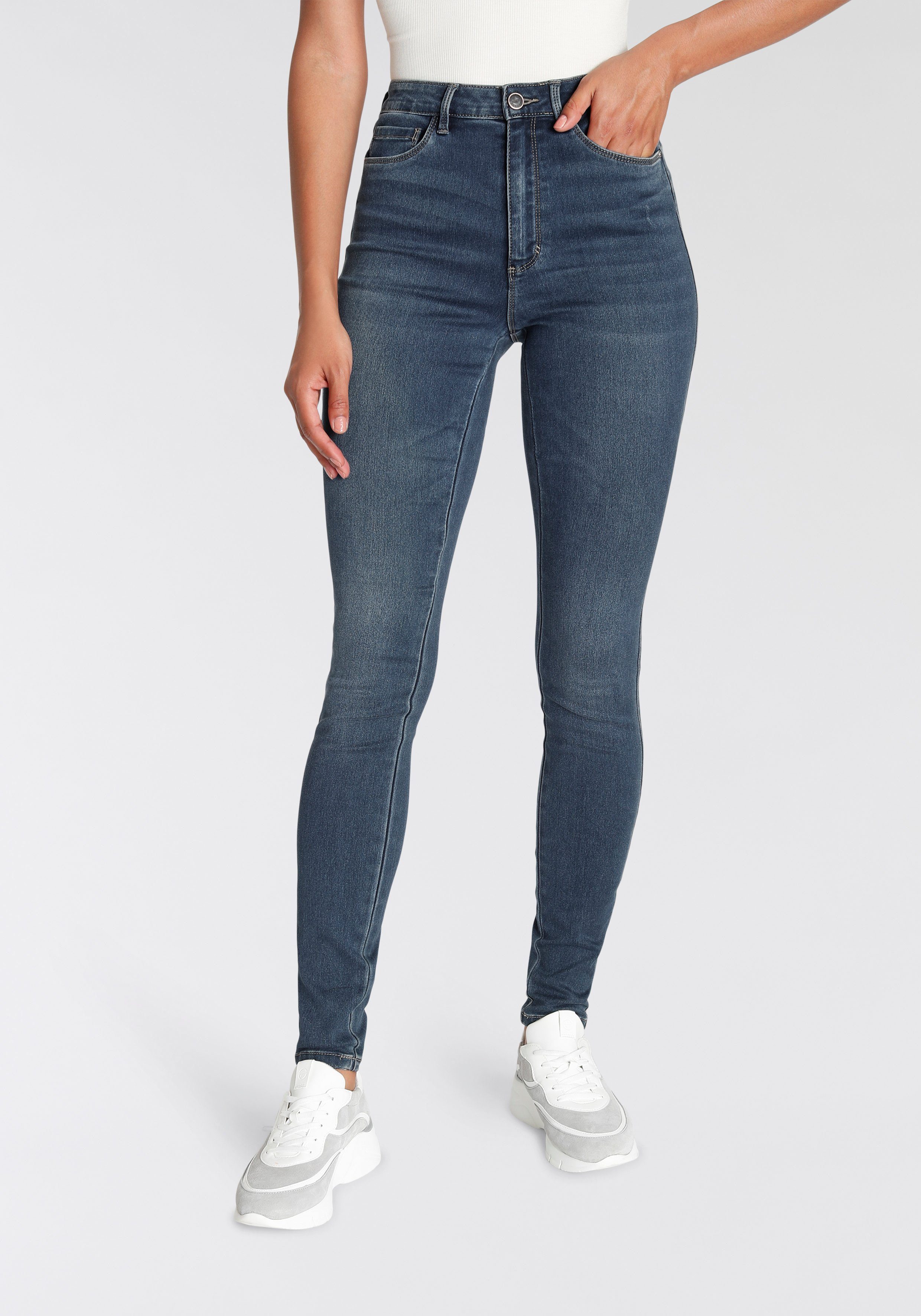 ONLY High-waist-Jeans "ONLROYA HW SKINNY BJ13964", im 5-Pocket-Design günstig online kaufen