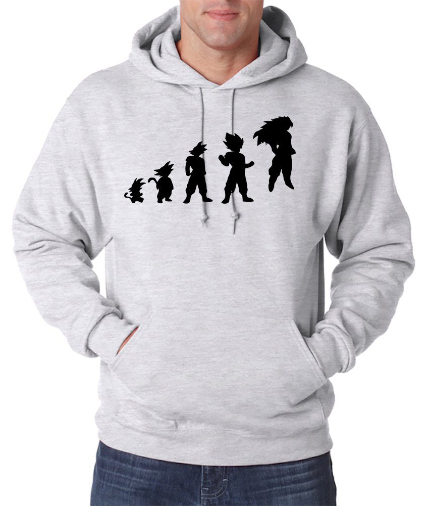 Kapuzenpullover Evolution Goku Herren Hoodie Pullover