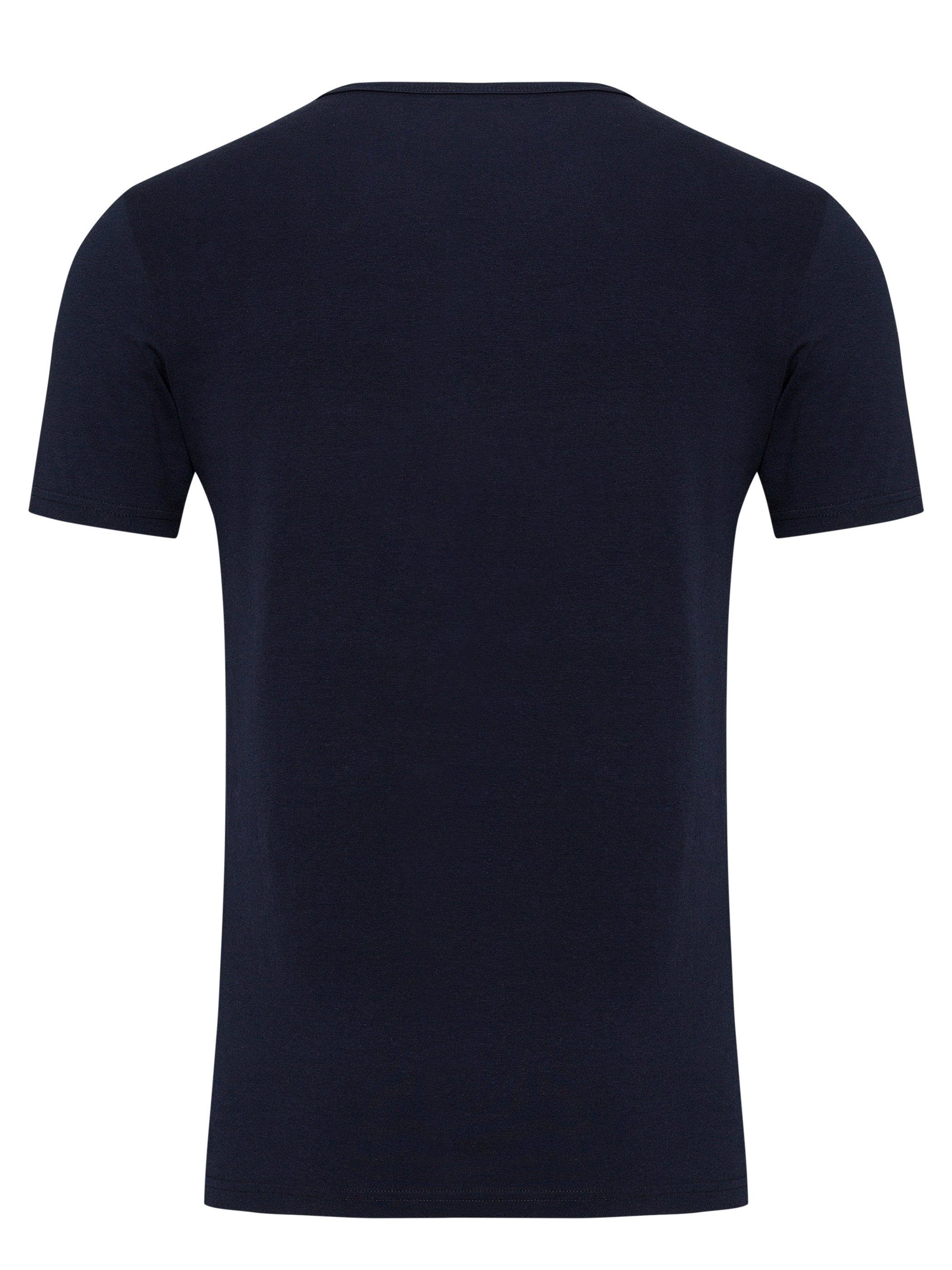 Crew Yazubi Rundhalsshirt - Basic Neck Yazubi Blau (1-tlg) (dark Mythic Tee T-Shirt 194020) modernes sapphire