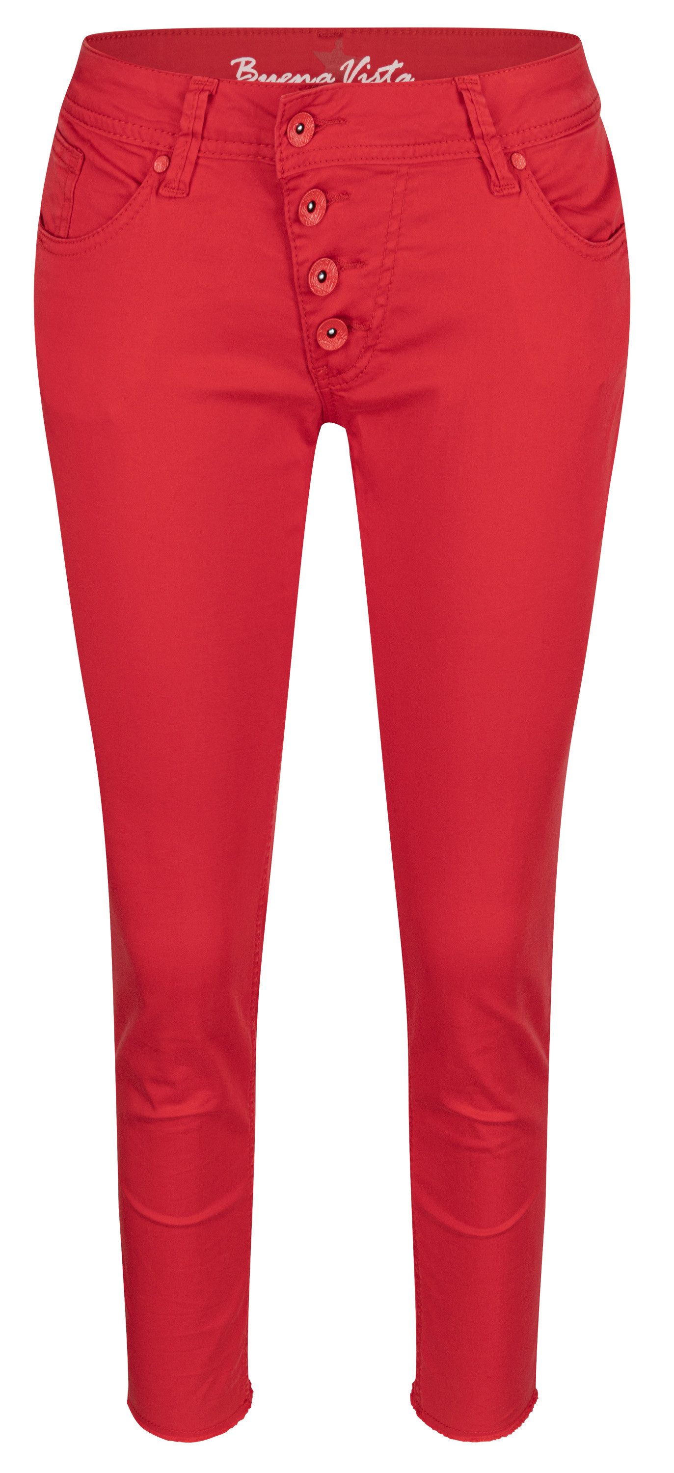Buena Vista Stretch-Jeans BUENA VISTA MALIBU 7/8 lipstick red 2404 B5122 4003 O.5118 - Stretch