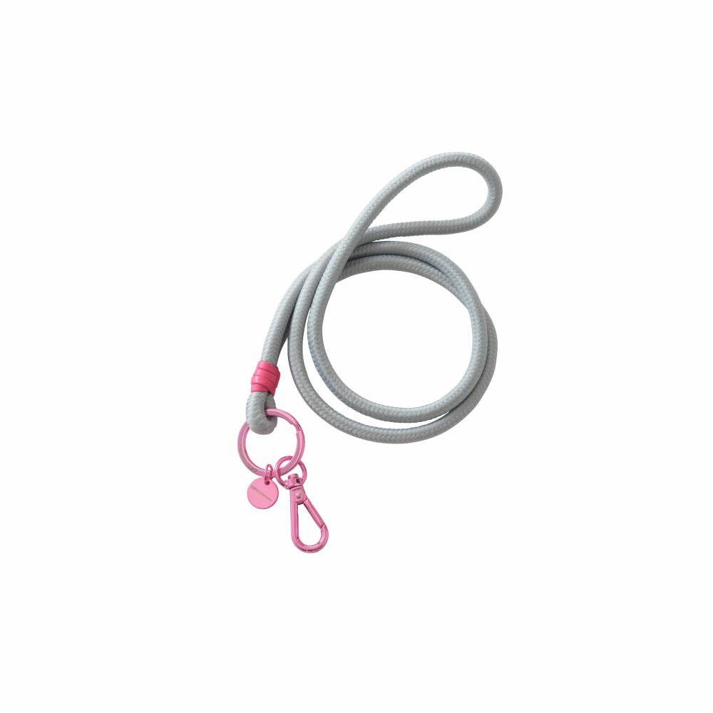 Giftcompany Schlüsselanhänger Metropolitan Neo Lanyard Grau / Pink