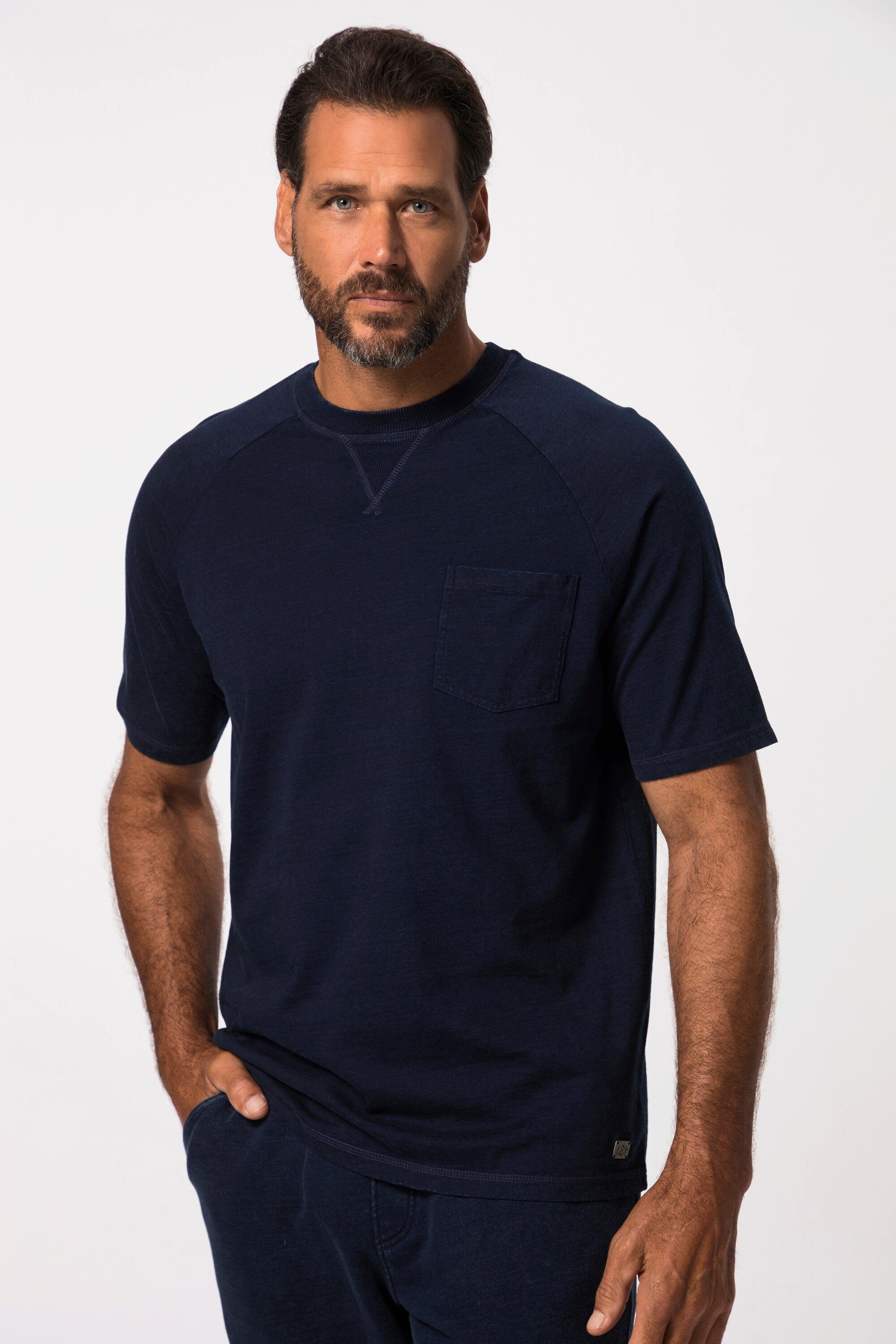 JP1880 T-Shirt T-Shirt Halbarm Vintage-Look Rundhals günstig online kaufen