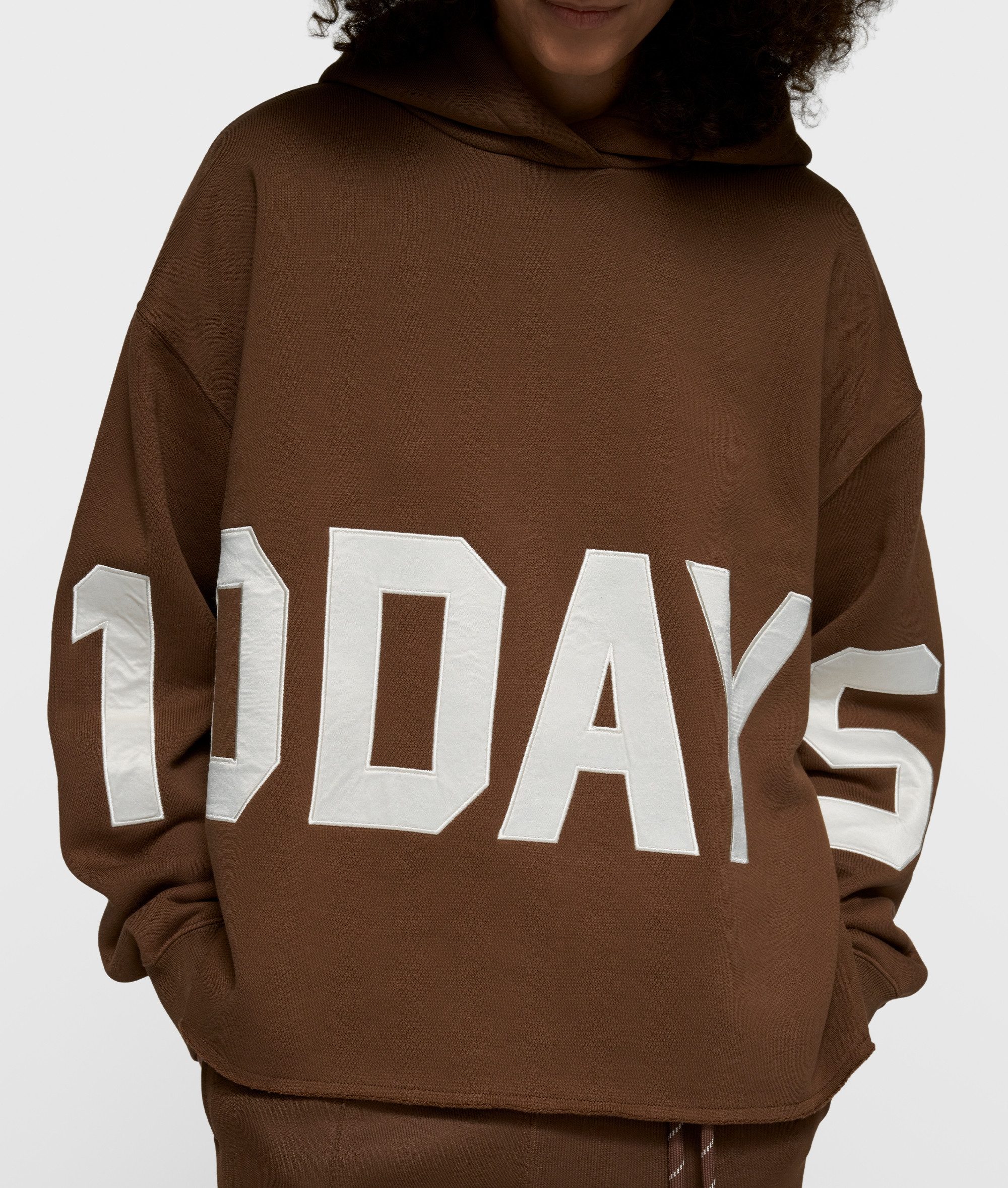 10DAYS Rundhalspullover statement logo hoodie günstig online kaufen