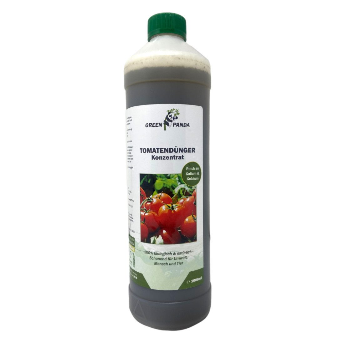 GreenPanda Tomatendünger Bio Calciumdünger für Tomaten - Verbessert Ernte & Geschmack!, Flasche, 1-St., 1 Liter Pflanzenstärkungsmittel!