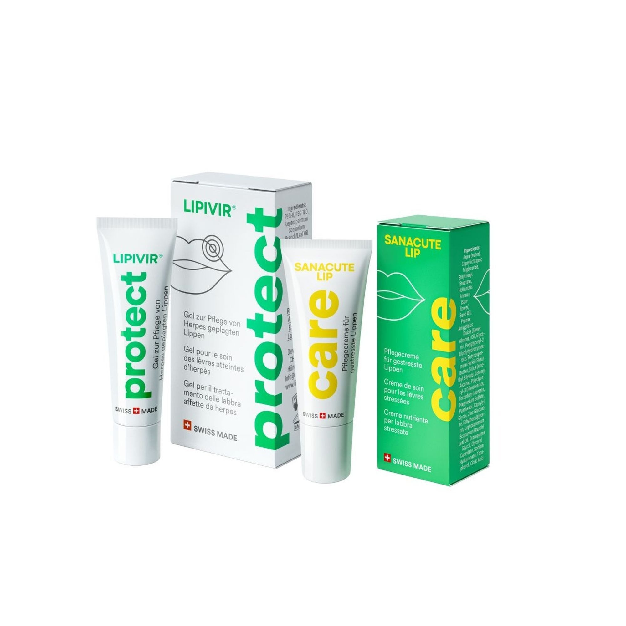 Sanacute Gesichtslotion Set: Lippenpflege, 2-tlg.