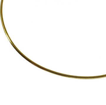 schmuckador Halsreif Halsreif Omega 1,5mm - 50cm - 750 Gelbgold mit Schraubverschluss