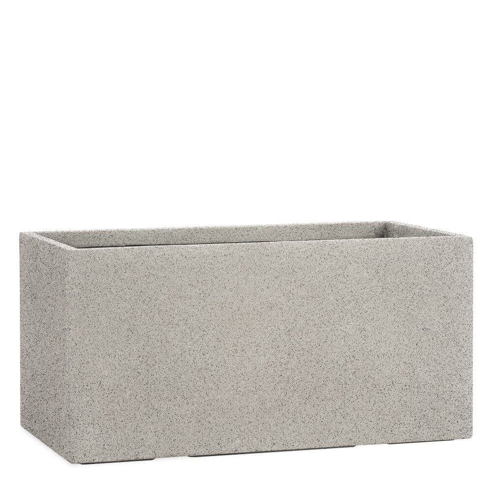 Pflanzwerk® Pflanzkübel TUB Premium Fiberglas Blumenkübel Frostbeständig mit Lotus-Effekt, Fiberglas - Handgefertigt - Rechteckig - Frostbeständig