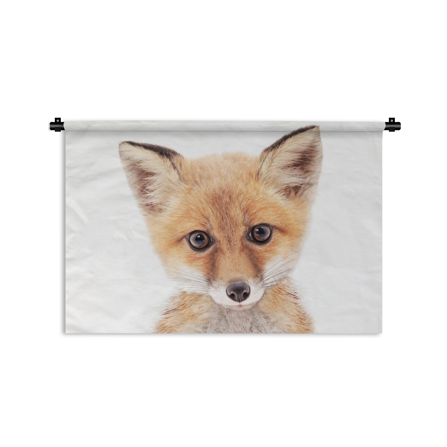 MuchoWow Wanddekoobjekt Fuchs - Tiere - Orange - Natur, Wanddeko für Wohnzimmer, Schlafzimmer, Kleid, Wandbehang, Kinderzimmer | Wandobjekte