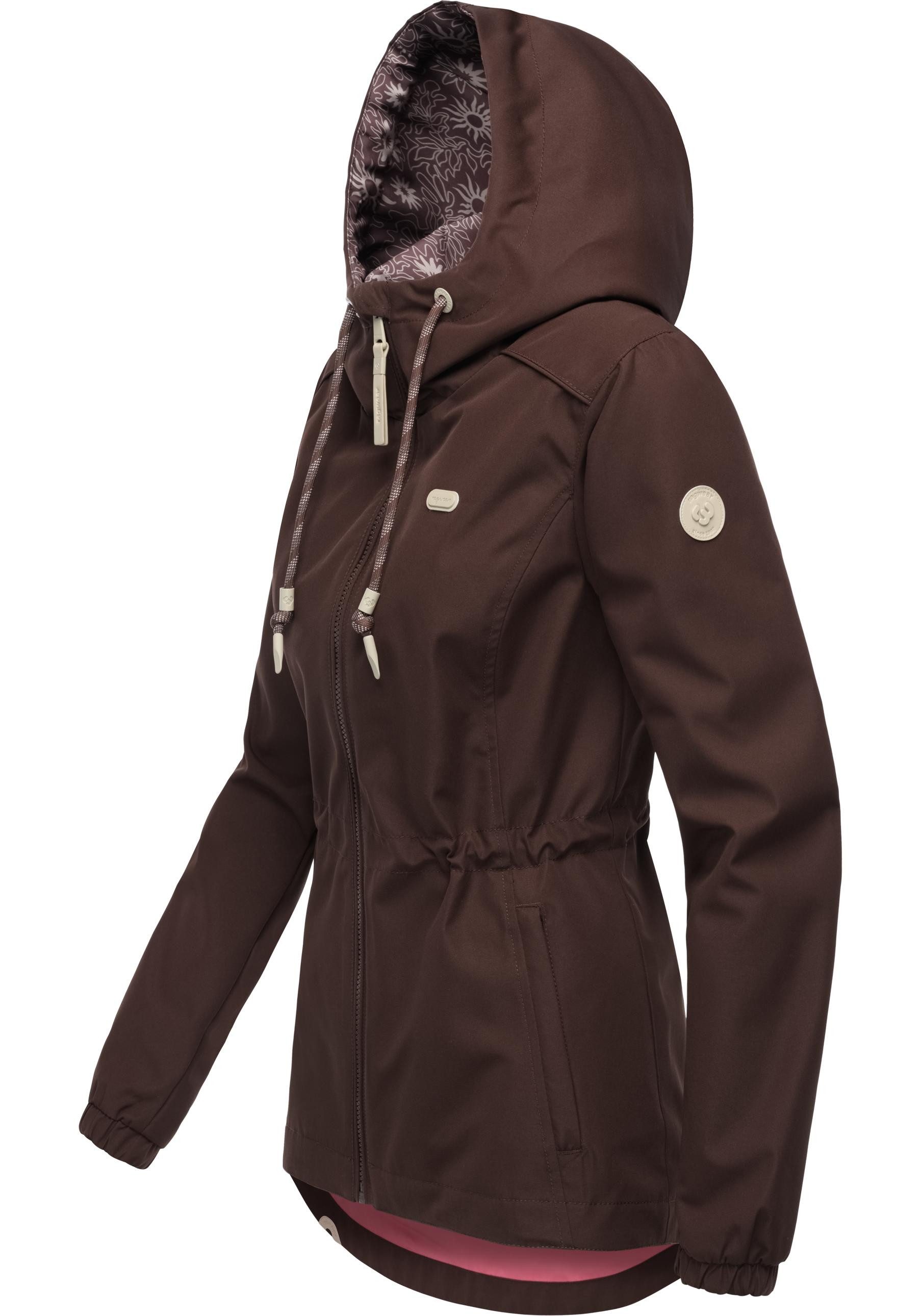 Ragwear Funktionsjacke Dankka Funktionelle Übergangsjacke mit Taillenzugkordel