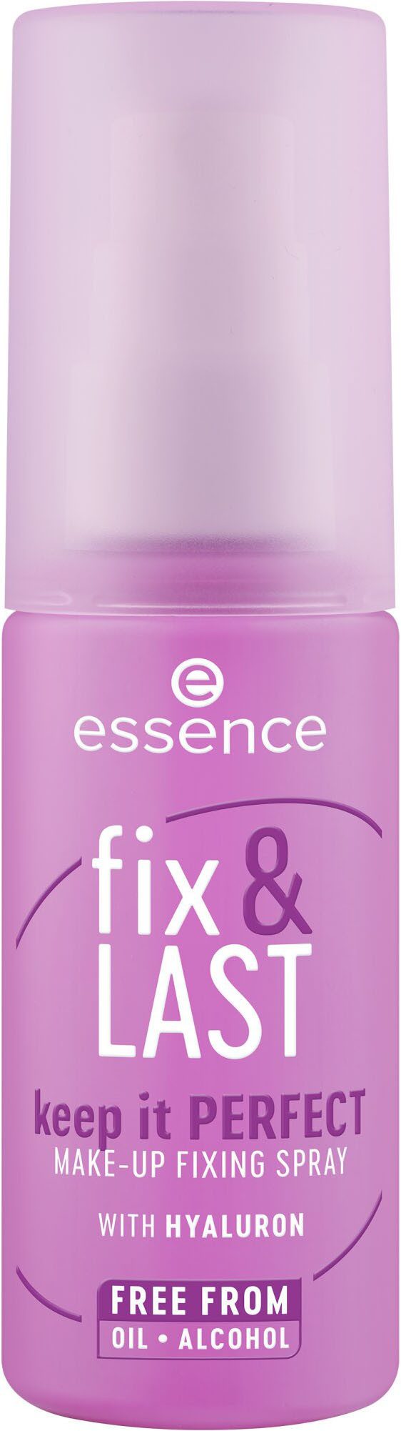 Essence Fixierspray fix & LAST keep it PERFECT MAKE-UP FIXING SPRAY, 3-tlg., Verbesserter Sprühkopf für gleichmäßige Make-up Fixierung!