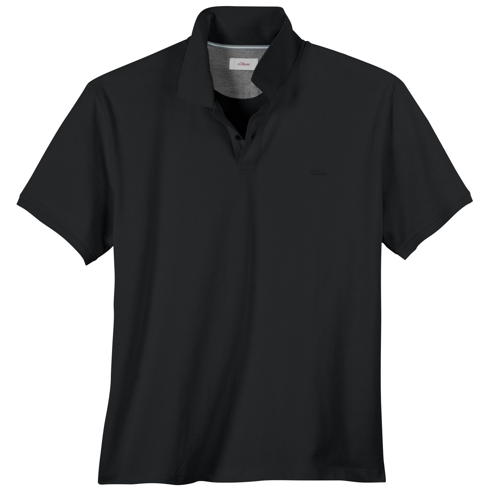 s.Oliver Rundhalsshirt s.Oliver Übergrößen Basic Stretch-Poloshirt günstig online kaufen