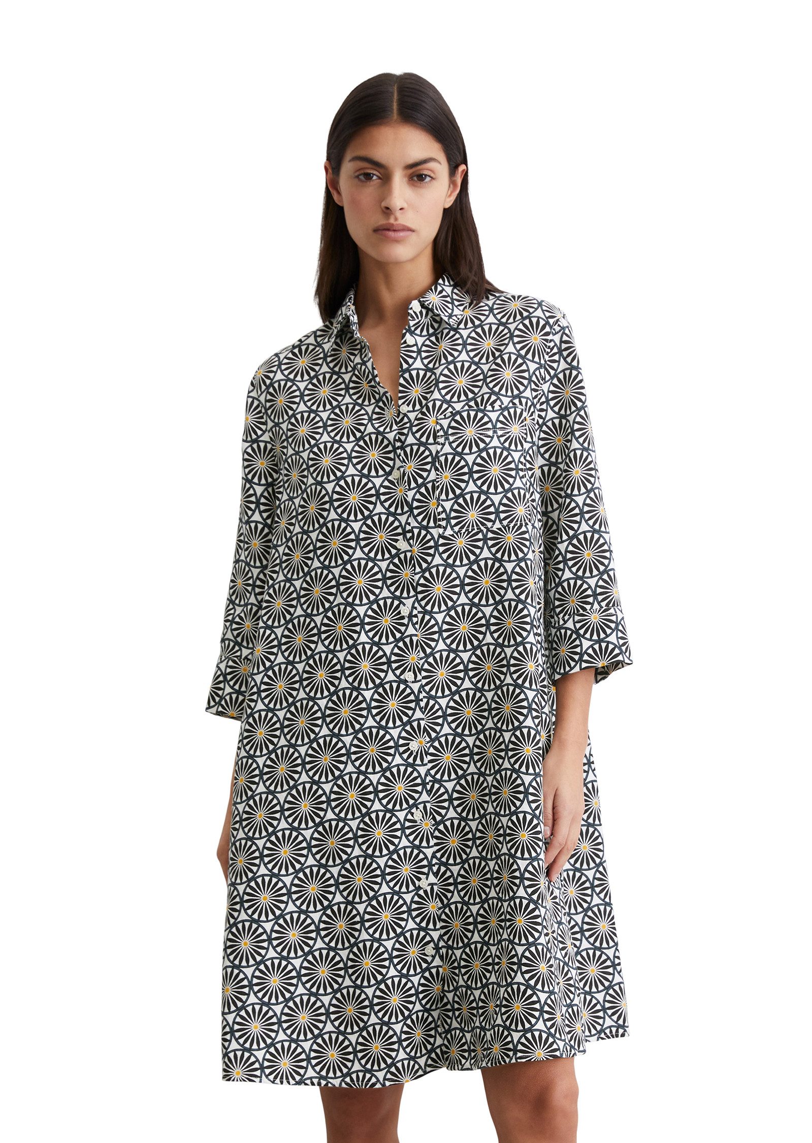 Marc O'Polo Hemdblusenkleid mit Printmuster günstig online kaufen
