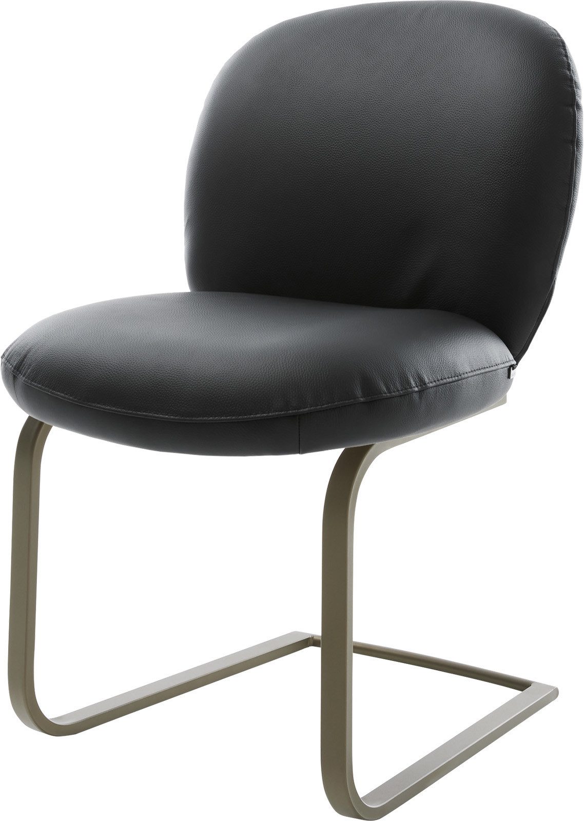 DELIFE Polsterstuhl Nube-Flex, Freischwinger flach Effektfinish günstig online kaufen
