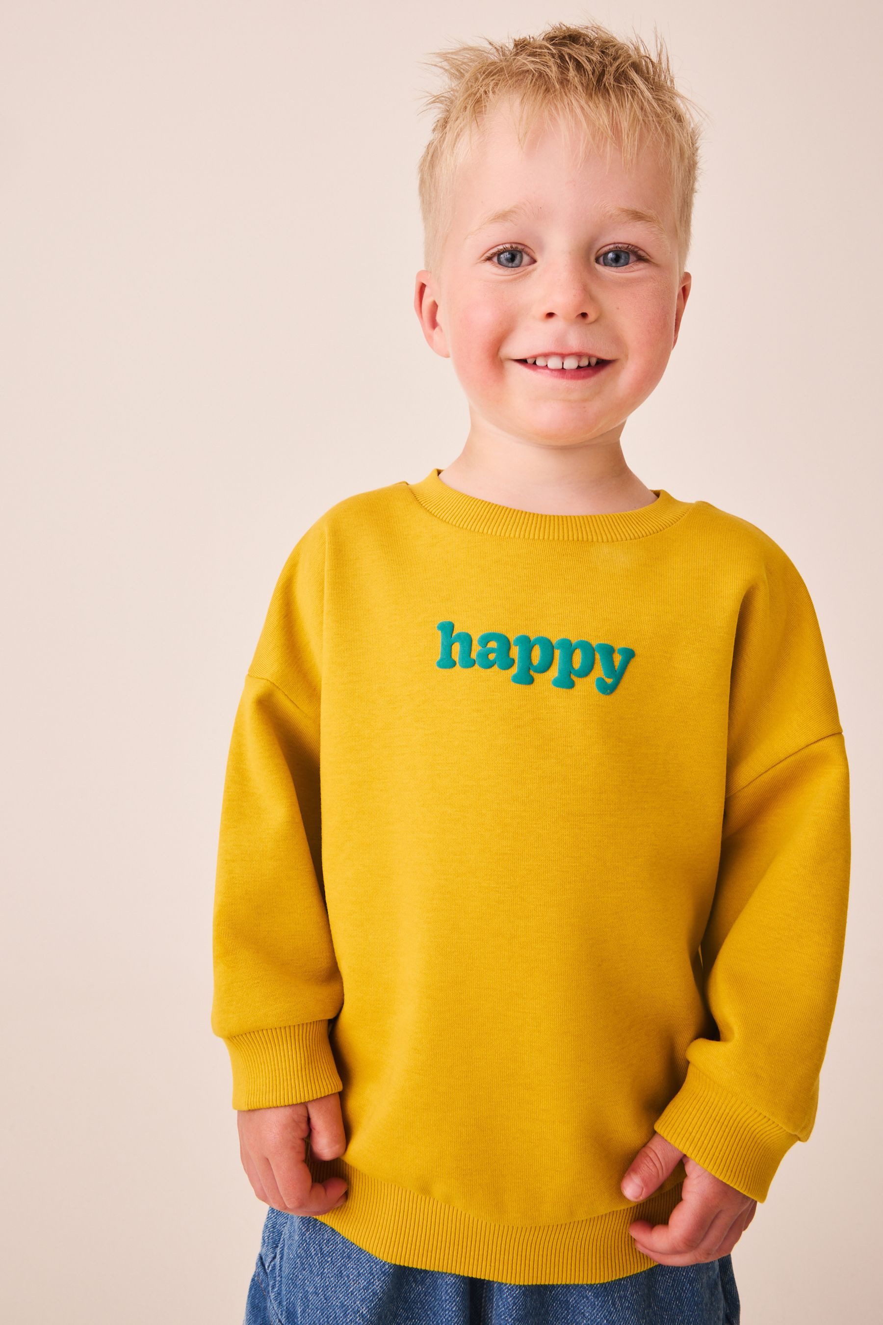 Next Sweater Sweatshirt mit Aufdruck (1-tlg)