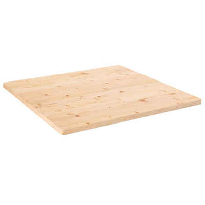 furnicato Tischplatte 80x80x2,5 cm Massivholz Kiefer Quadratisch