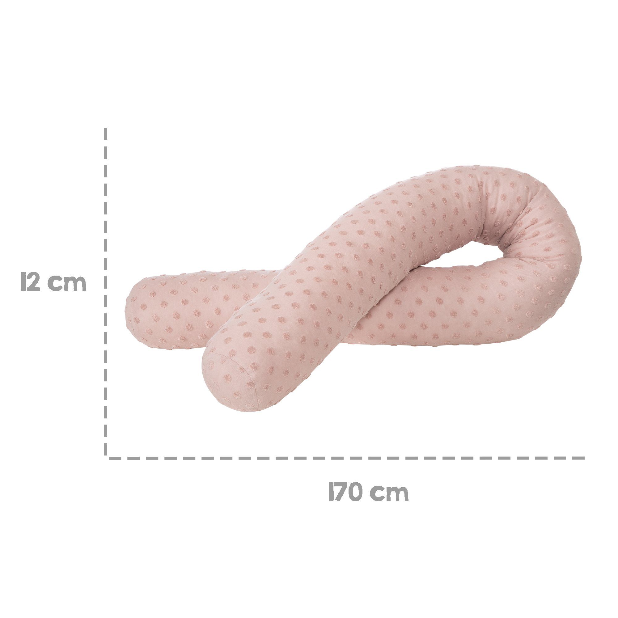 roba® Nestchenschlange Lil Planet - Bettschlange 170 cm - Seitenschläferkissen - Bettrolle, (Nestchen, Nestchenschlange für Babybett, Bettumrandung, Stillkissen – Bild 3 von 5