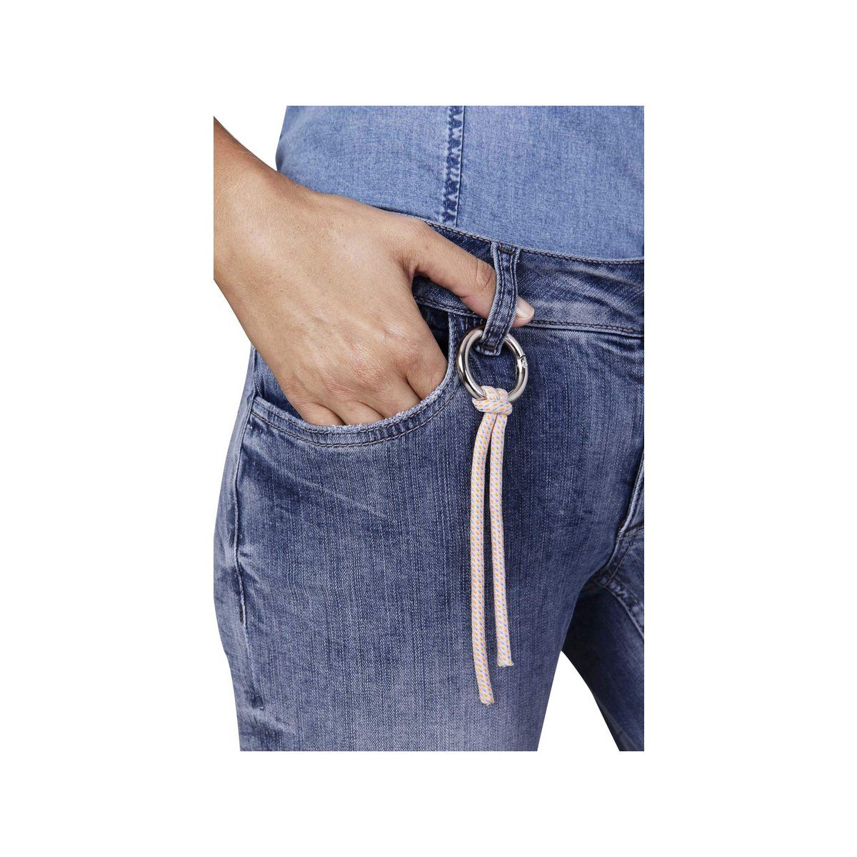 BLUE 5-Pocket-Jeans blau FIRE (1-tlg)