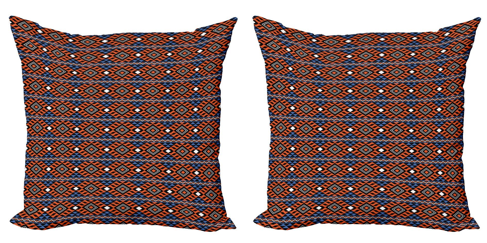 Geometrische Kissenbezüge Motive Abakuhaus Doppelseitiger (2 Digitaldruck, Tribal Abstrakt Accent Modern Stück),