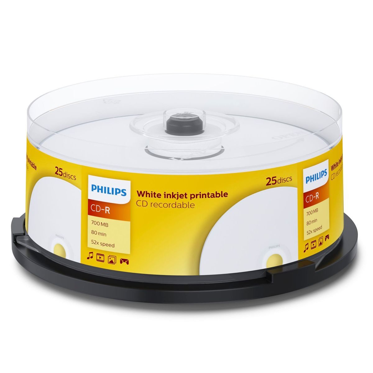 Philips CD-Rohling 1x25 CD-R 80Min 700MB 52x IW SP