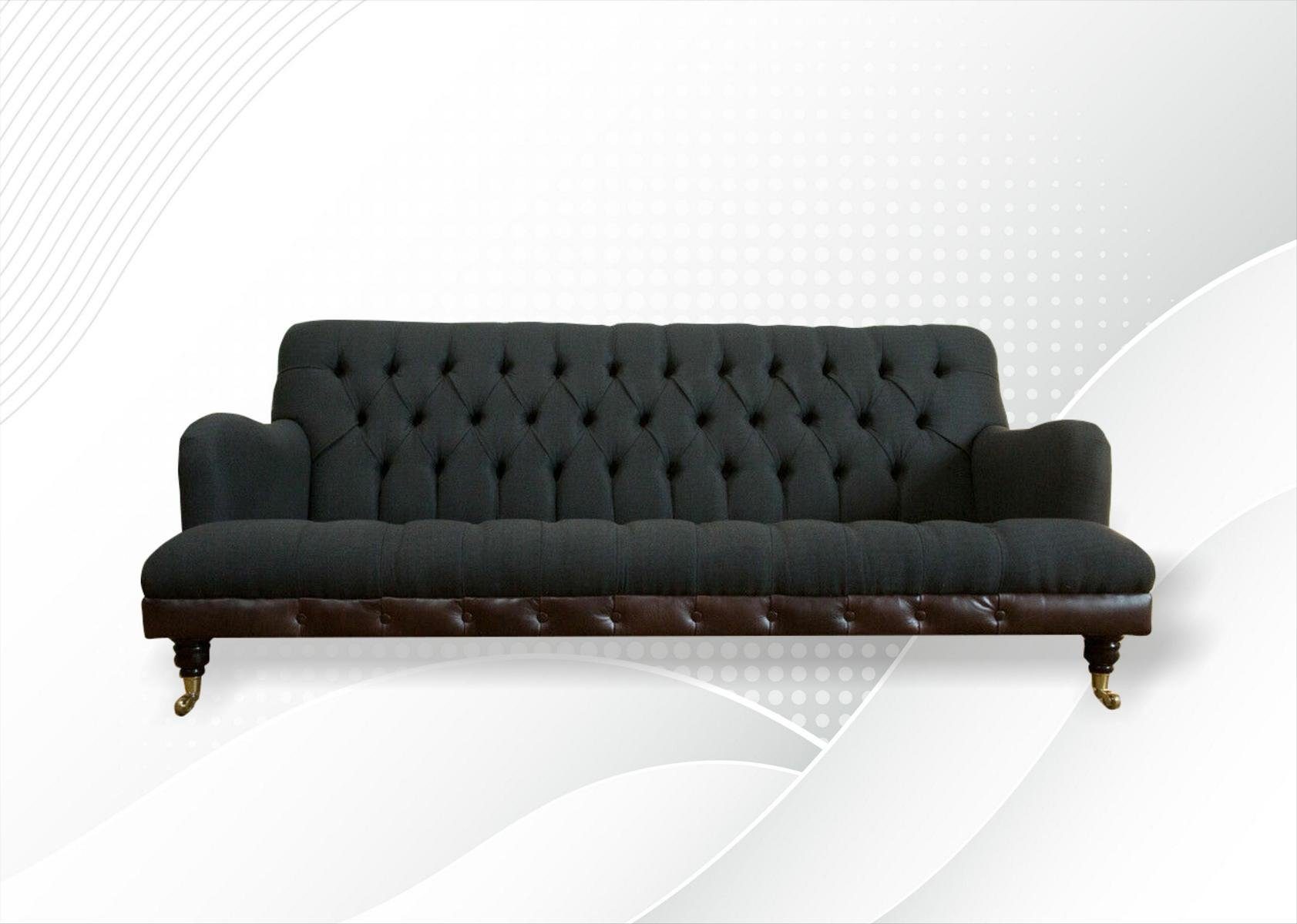 Couch JVmoebel Sitzer Chesterfield Sofa Knöpfen. mit Rückenlehne cm, 190 3 Chesterfield-Sofa, Die Design