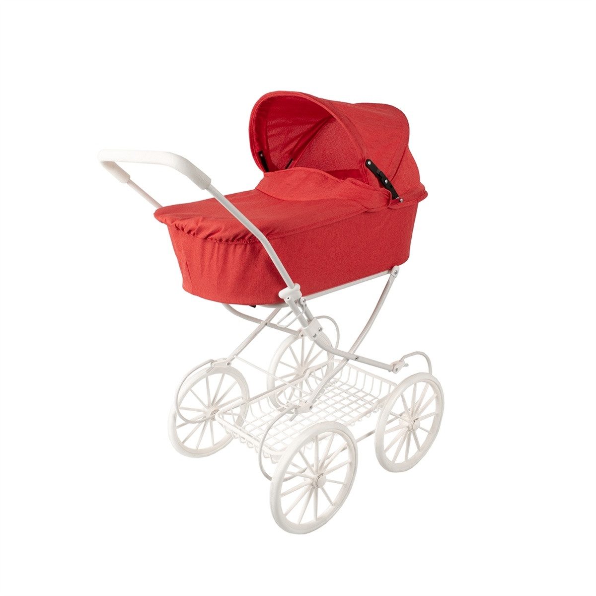 Babytrold Puppenwagen TRILLE Classic Puppenwagen Sandfarben nostalgisch 77 cm, Geeignet für Puppen bis ca. 45 cm, viel Platz für Lieblingspuppen